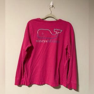 Vineyard Vines Women’s Pink Long Sleeve Tee Sz L